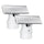 Trimcoo Magnetic Replacement Blades, Genuine Replacement Blades for H1 & H3 Electric Shaver and Trimmer, Easy Snap-On & Rinseable, Durable Stainless Steel, Trim, Edge and Shave, 2 Pack，White